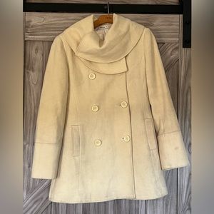 Vintage Cream Ben Sherman Coat - approximately made in 2000